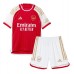 Arsenal Ben White #4 Replik Heimtrikot Kinder 2023-24 Kurzarm (+ Kurze Hosen)